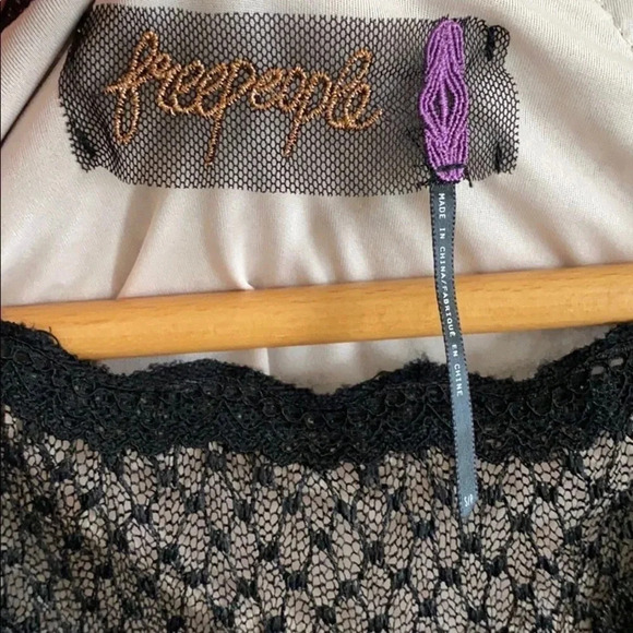 Free People Black Lace & Mesh Body-Con Dress - Picture 13 of 16